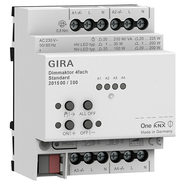 Gira Dimmaktor 4-f. REG KNX Secure 201500